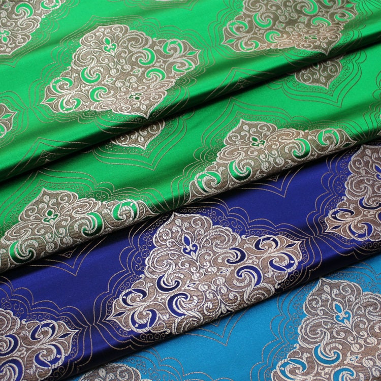 Damask Brocade Fabric: Chinese Style Tibetan Robe Material