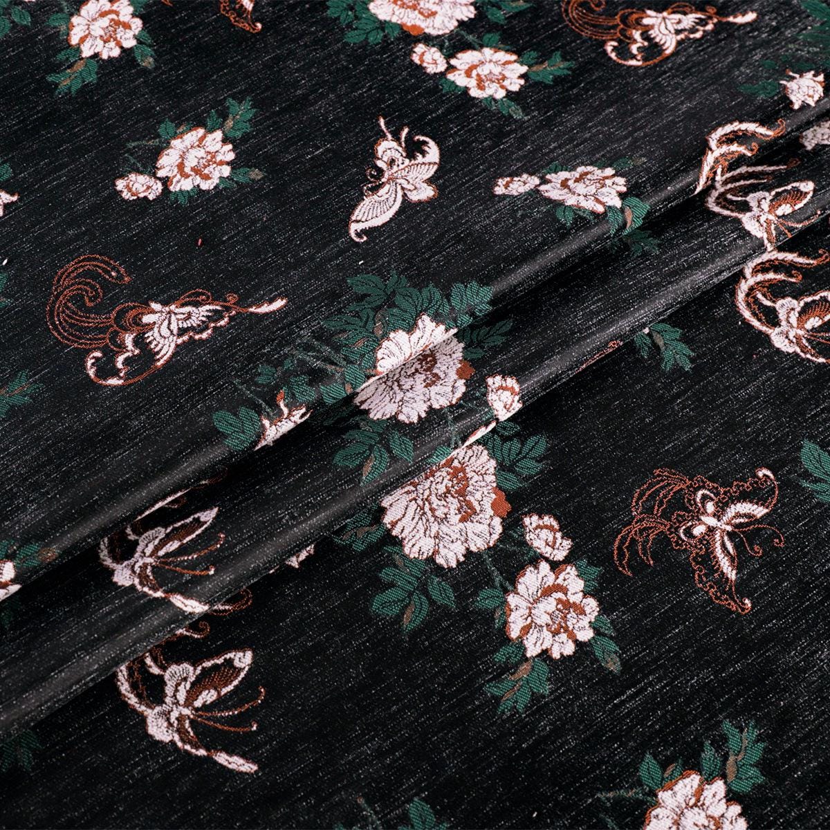 Floral Velvet Fabric: 59" Wide Upholstery & Sewing Material