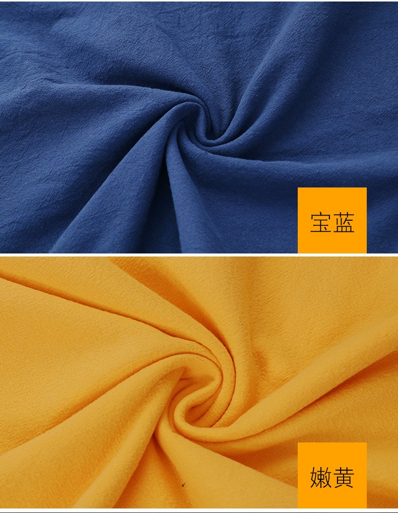 Softened Linen Cotton Blend Fabric: 55"W Stonewashed Quilting Material