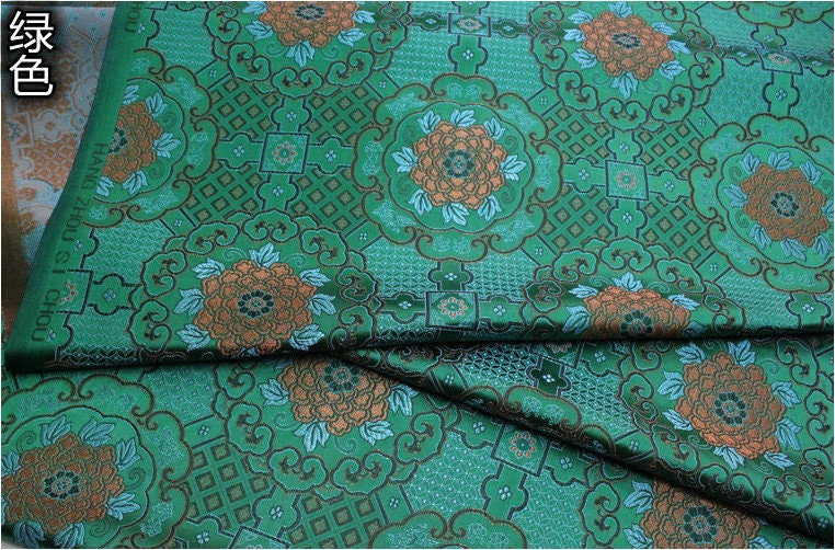 Baoxiang Flower Brocade Fabric: Tibetan Robes & Shrines (29.5"W)