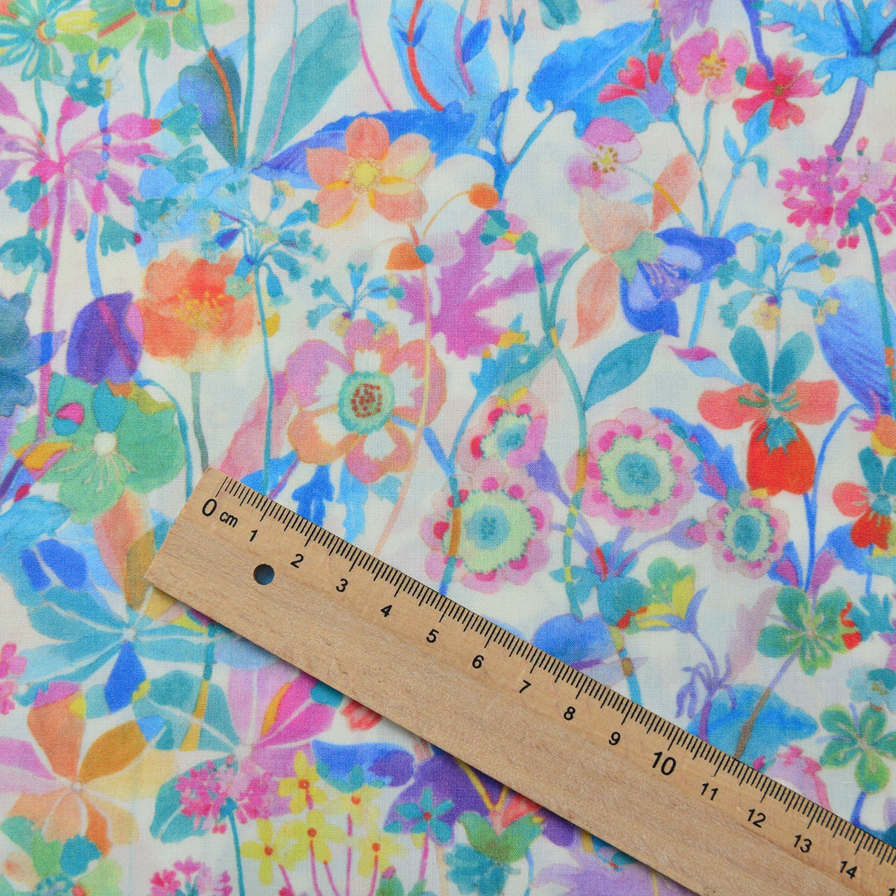 Floral Print Cotton Fabric: Sewing, Dressmaking, Home Decor - 55" Wide