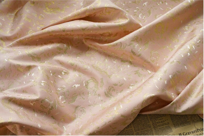 Gold Thread Jacquard Fabric: 3D Texture Upholstery, Costume, Decor (By The Meter)