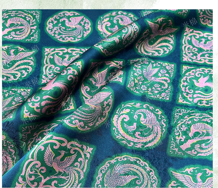 Rayon Jacquard Xiangyun Fabric: Luxury Chinese Dressmaking Material - Poppylollipop