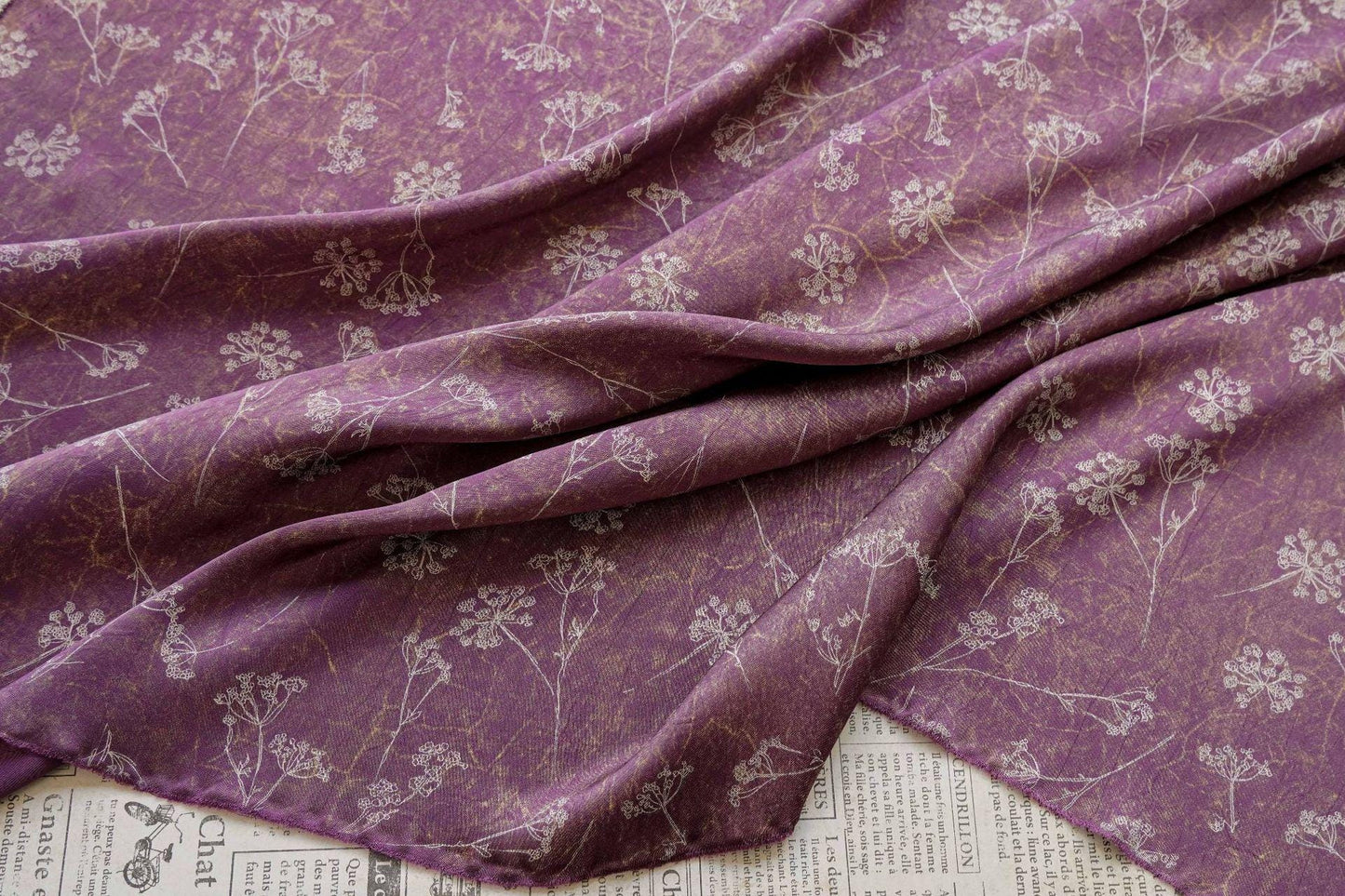 Gold Metallic Floral Fabric by Yard, Vine Print Acetate Satin Textile, Elegant Shiny Fabric for Dress Curtains Crafts, 59"