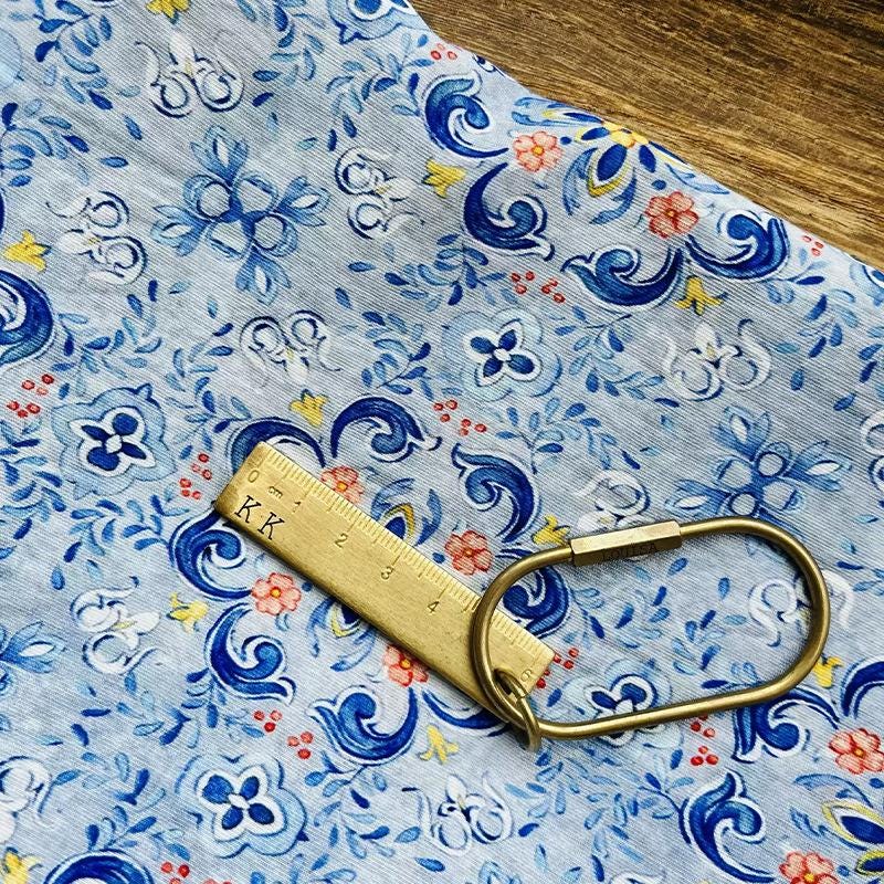 Dunhuang-Inspired Plum Blossom Print Cotton Fabric, Chinese Floral Sewing Fabric for Dresses, Qipao, Crafts & Home Decor - Poppylollipop