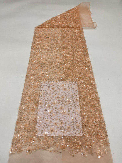 Robe de bal de mariée en dentelle à sequins brodée, 127 cm de large