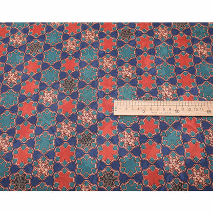 Dunhuang Printed Silk Satin Fabric - 59" Wide