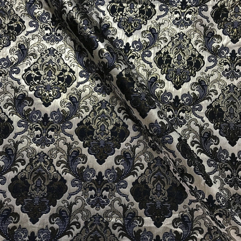 Palace Style Damask Fabric: Silk Rayon Jacquard, 57" Wide