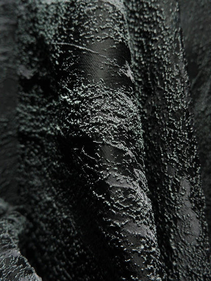 Textured Upholstery Fabric: 3D Grain, Silver Thread, Wrinkled Silk