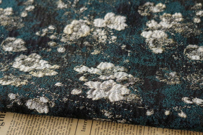 Reversible Jacquard Fabric: 3D Vintage Floral Embossed Upholstery, Costume, Sewing (55"W By 1 yard)