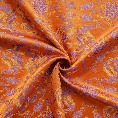 Elegant Song Brocade Jacquard Fabric: Chinese Style Hanfu & Qipao Sewing