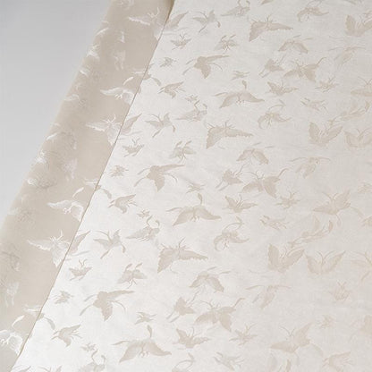 Tissu d'ameublement en rayonne jacquard satin damassé à motif papillon : largeur 59 pouces