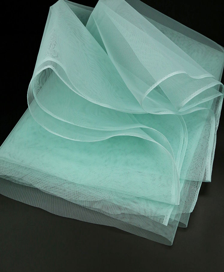Stiff Organza Fabric: 62"W Hard Yarn, DIY Designer Material