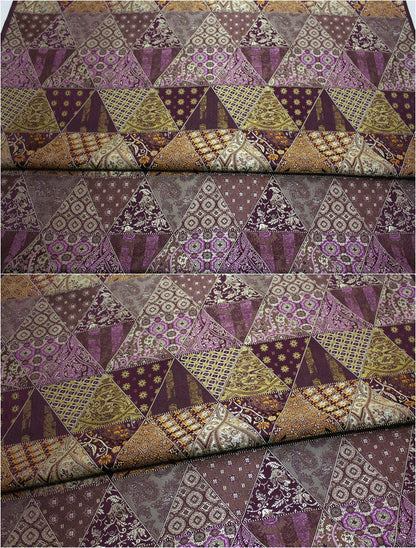 Tissu patchwork brocart : jacquard damassé en soie et rayonne, tissu pour costumes, décoration intérieure, au mètre