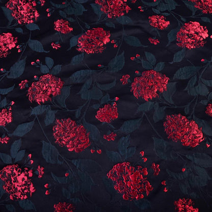 Brocade Jacquard Fabric | Gold Floral Knit Upholstery, Costume Fabric