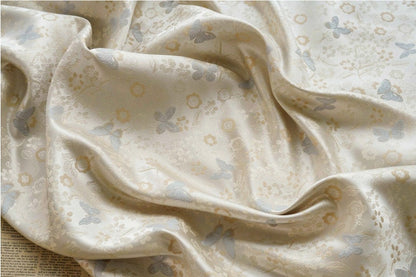 Gold Thread Jacquard Fabric: 3D Texture, 63" Wide, By The Meter