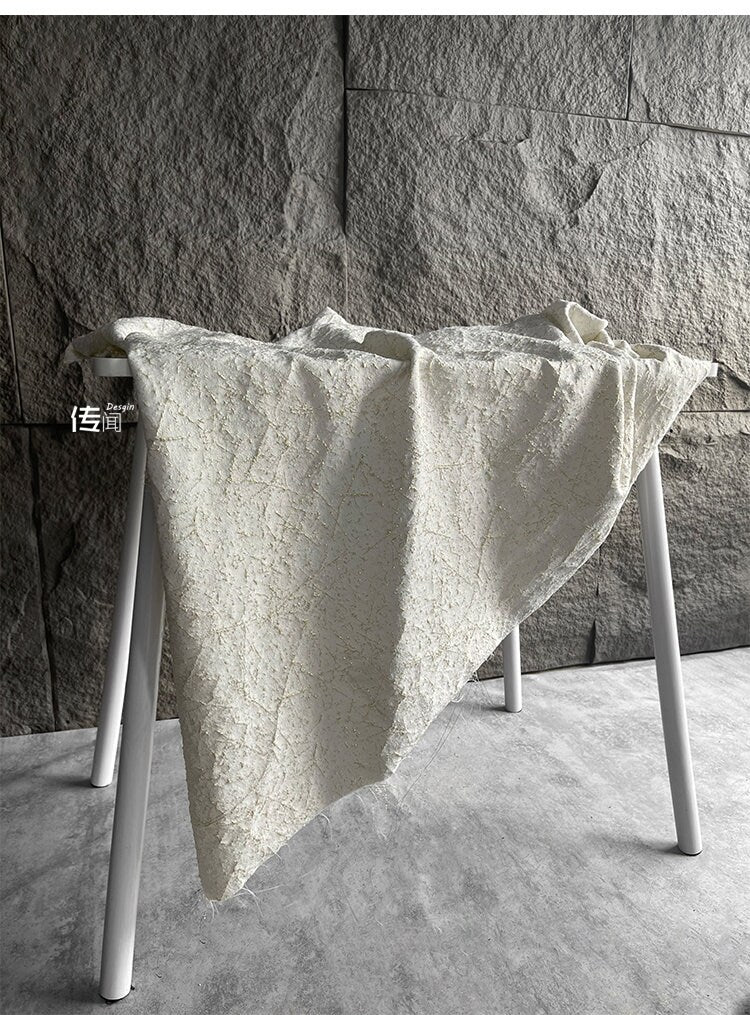 Gold Thread Jacquard Fabric: 3D Oil Painting Texture, 53" Wide