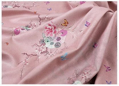 Floral Micro Suede Fabric: Upholstery, Costume, Apparel - 59"W