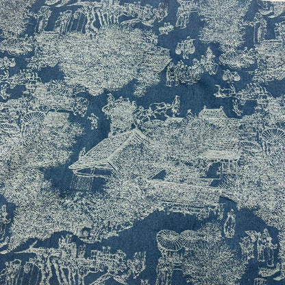 Jacquard Denim Fabric: Qingming Riverside Design, Upholstery & Sewing, 59"
