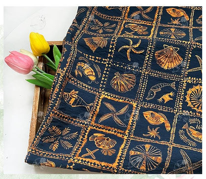 Tissu matelassé, coton coquillage à motif boussole orientale : Qipao, Hanfu et décoration intérieure