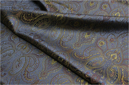 Nishijin Woven Brocade Fabric: Gold Thread Jacquard Silk (29.5"W)