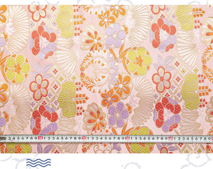 Tissu Jacquard Nishijin Ori : Brocart de mariage japonais en mélange de soie