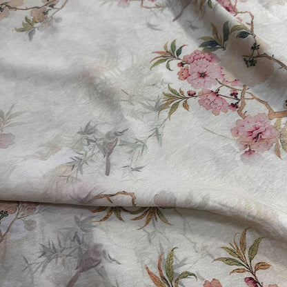 Crabapple Floral Tencel Ramie Fabric: Sewing, Dressmaking, DIY