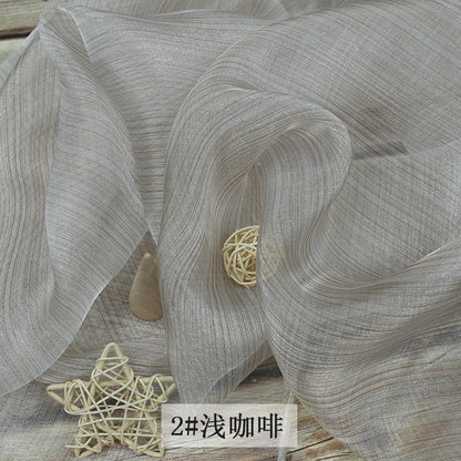 Striped Organza Fabric: 59" Ethnic Style Costume & Decor