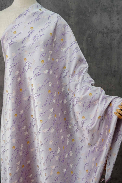 Luxury Jacquard Brocade lilac Fabric for Vest Sewing & Costumes, 59"Wide