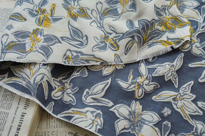 Jacquard Denim Fabric: 3D Reverse Design, Upholstery Sewing Material, 52"