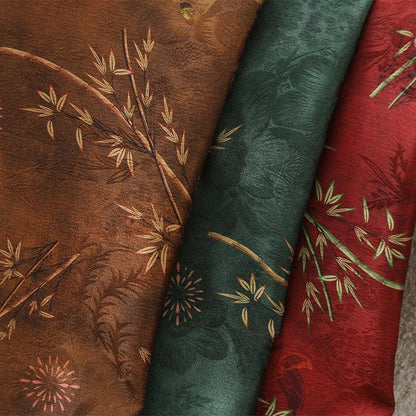 Bamboo Tea Silk Satin Fabric: 59"W Upholstery, Costume, Drapery