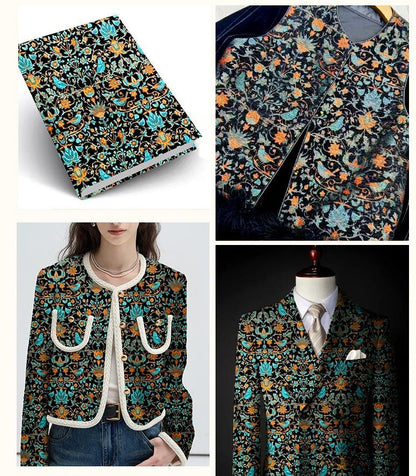 Luxury Velvet Chenille Jacquard Fabric ��� Autumn Winter Woven Upholstery Materi" Wide