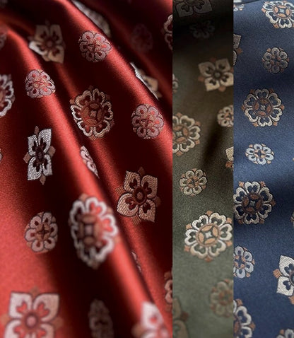 Nishijin Brocade Fabric: Tang Dynasty Pipa Pattern, Gold Thread (59"W)