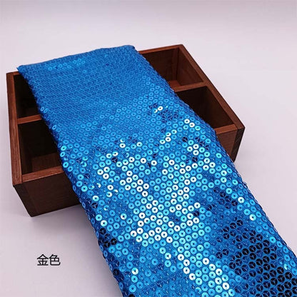 Iridescent Sequin Fabric: 3D Embroidery, Bridal Gown, Party Decor, 50" Wide