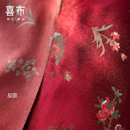 Gilded Orchid Brocade Fabric ��� Song Jin Silk, Traditional Chinese T