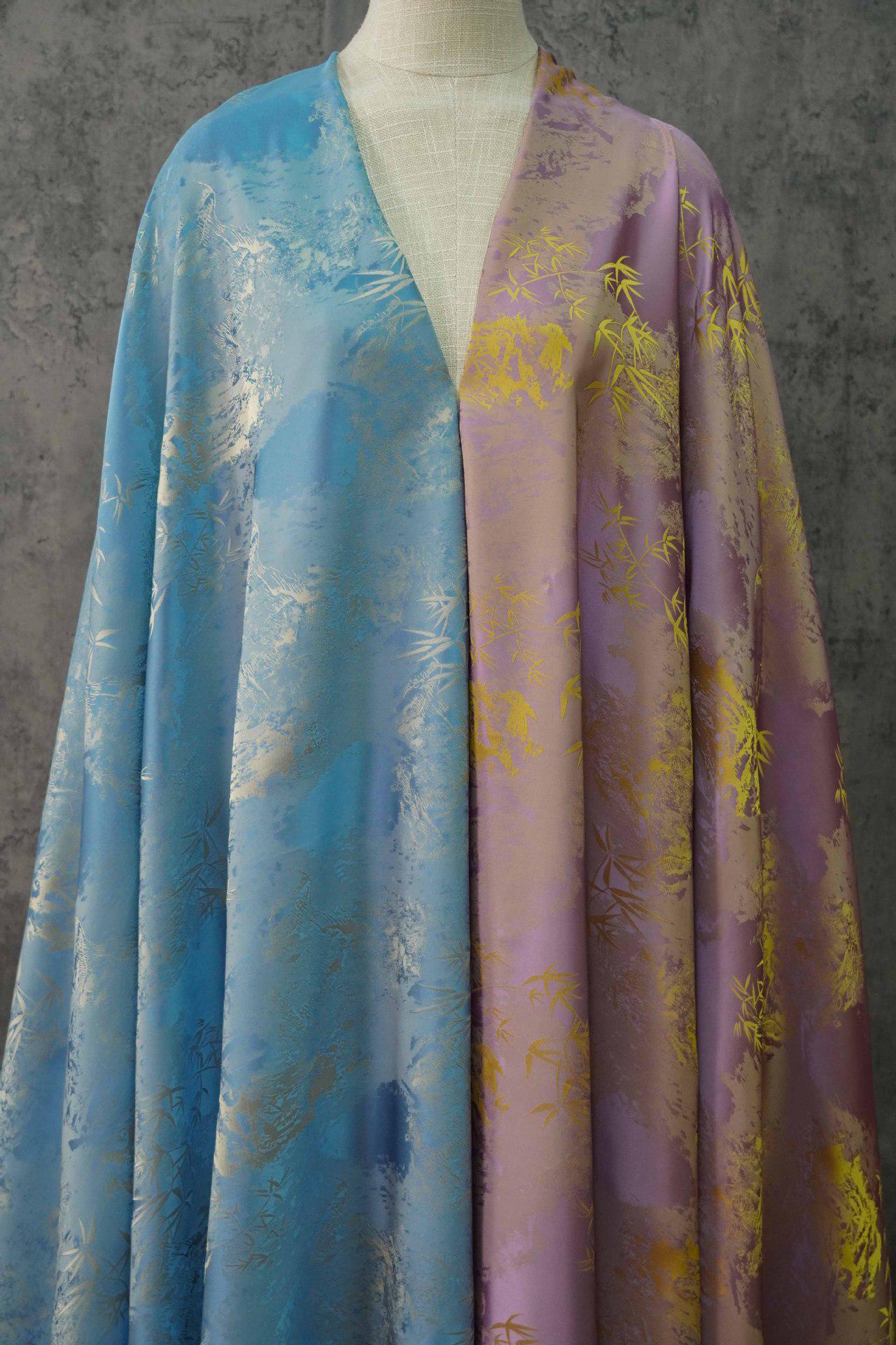 Tissu satiné de soie couleur sarcelle : 150 cm de large, texture riche, pour ameublement