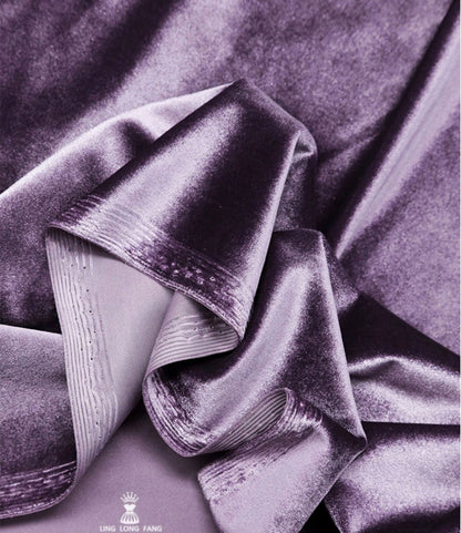 Velours extensible : 155 cm de large, pour la confection et l'ameublement - Vendu au mètre