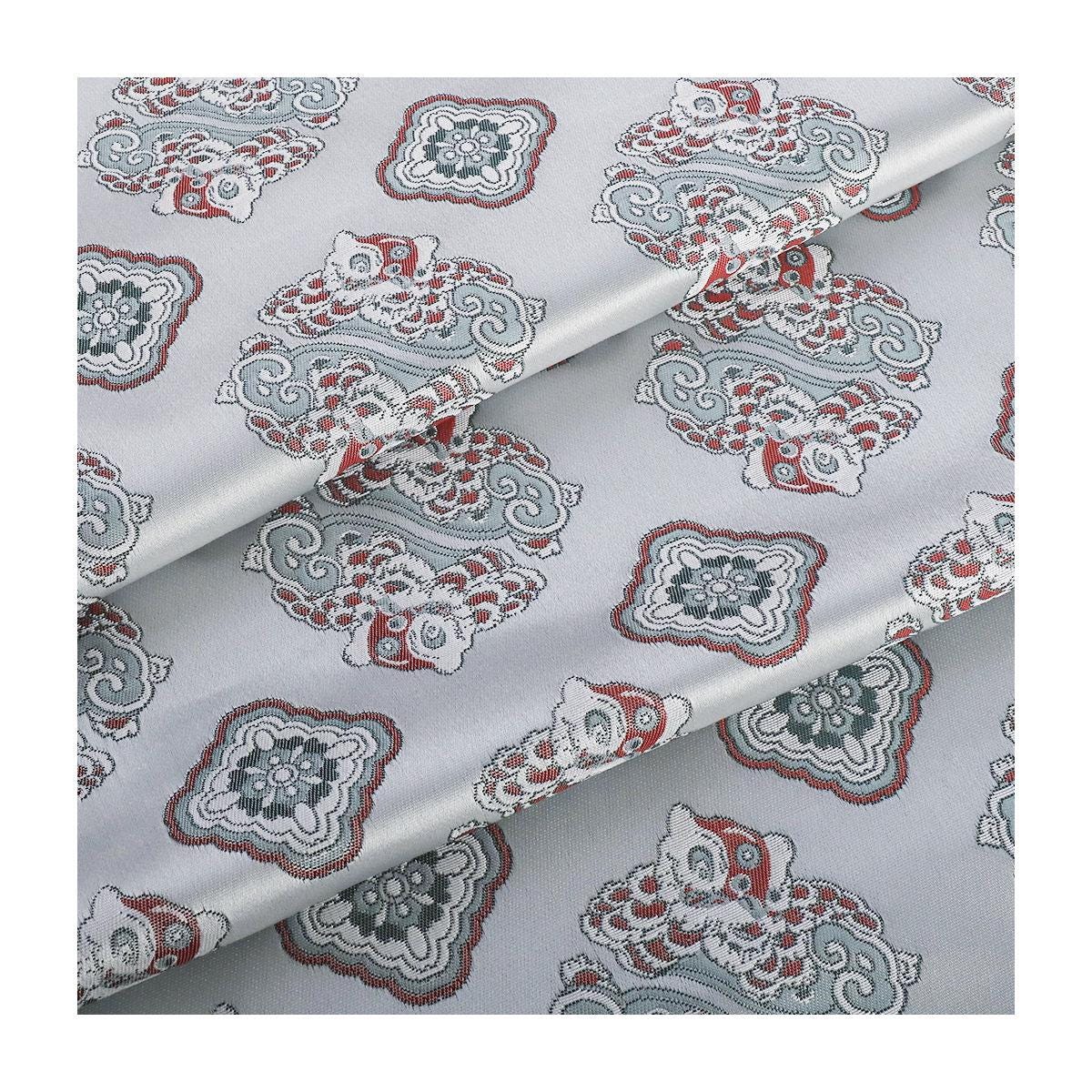 Mongolian Bada Pattern Rayon Fabric: 58"W Tibetan Style