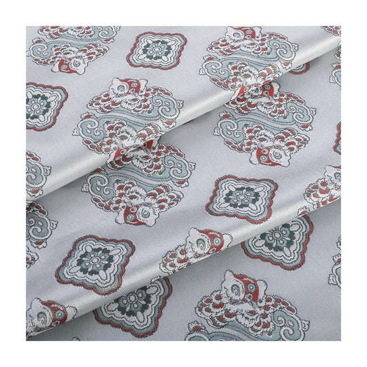 Mongolian Bada Pattern Rayon Fabric: 58"W Tibetan Style