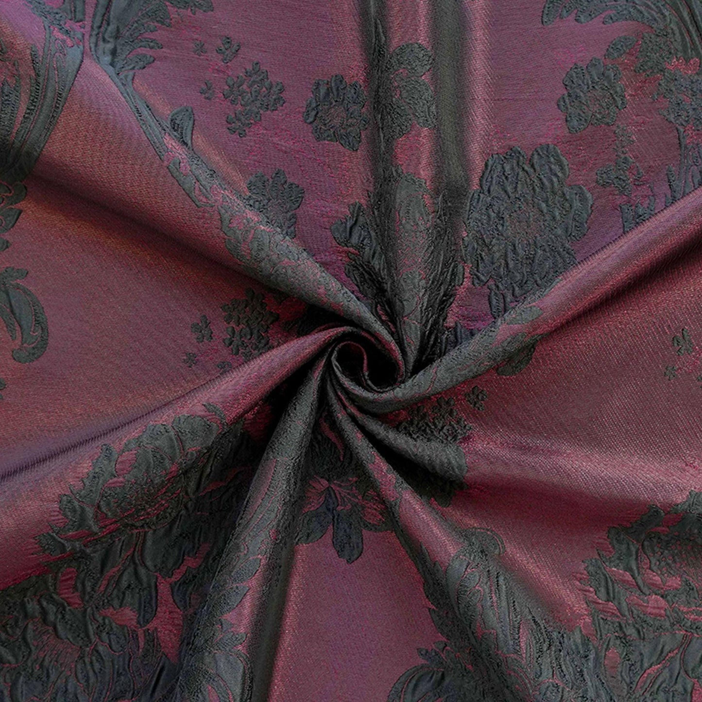 Embossed Vine & Floral Fabric: Upholstery, Costume, Decor - 55"W