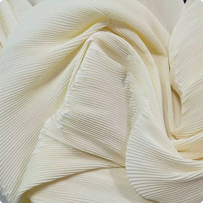 59"W Pleated Crepe Fabric: DIY Wedding & Event Decor