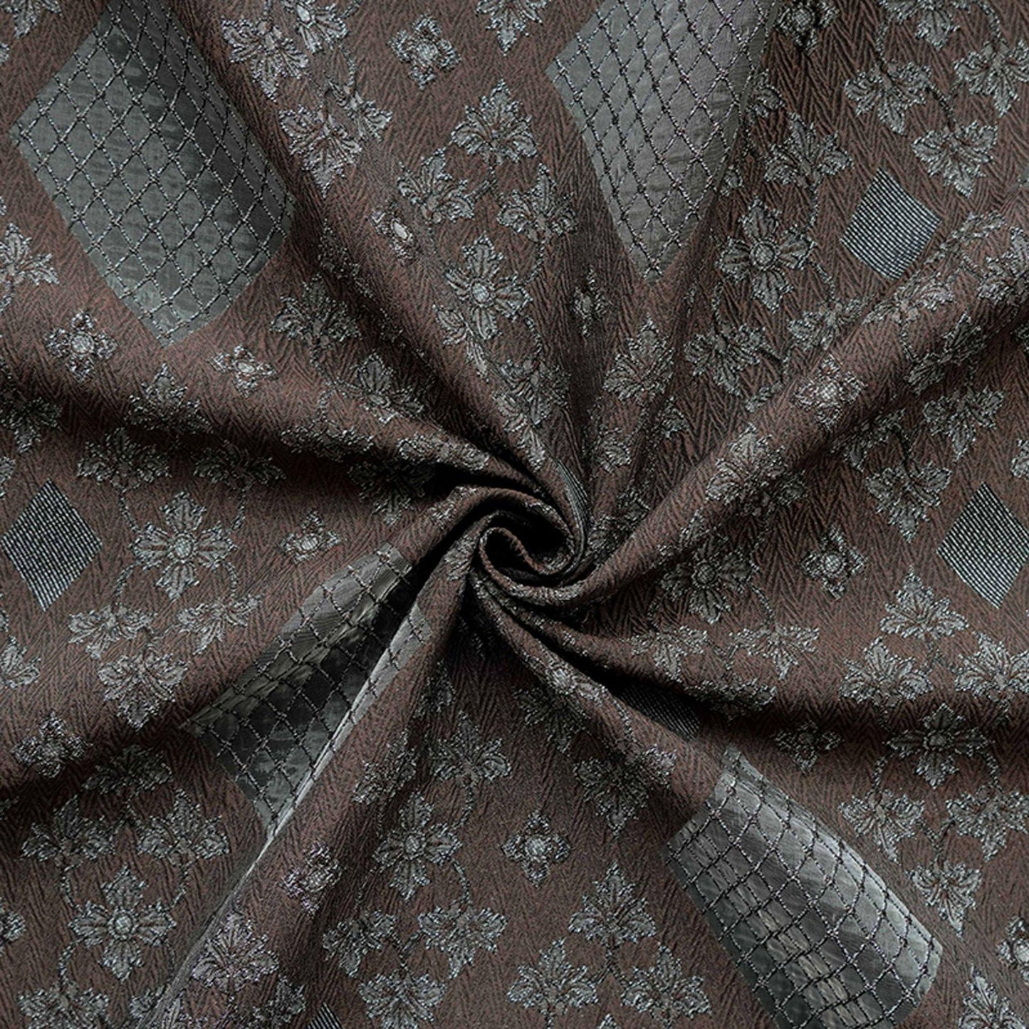 Ethnic Style 3D Embossed Geometric Diamond Jacquard Fabric ��� Vintage Inspire"W
