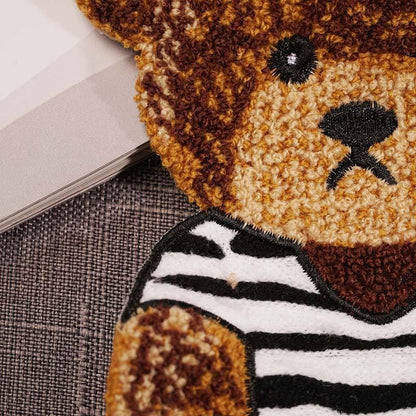 Teddy Bear Embroidered Patch: DIY Clothing Decor