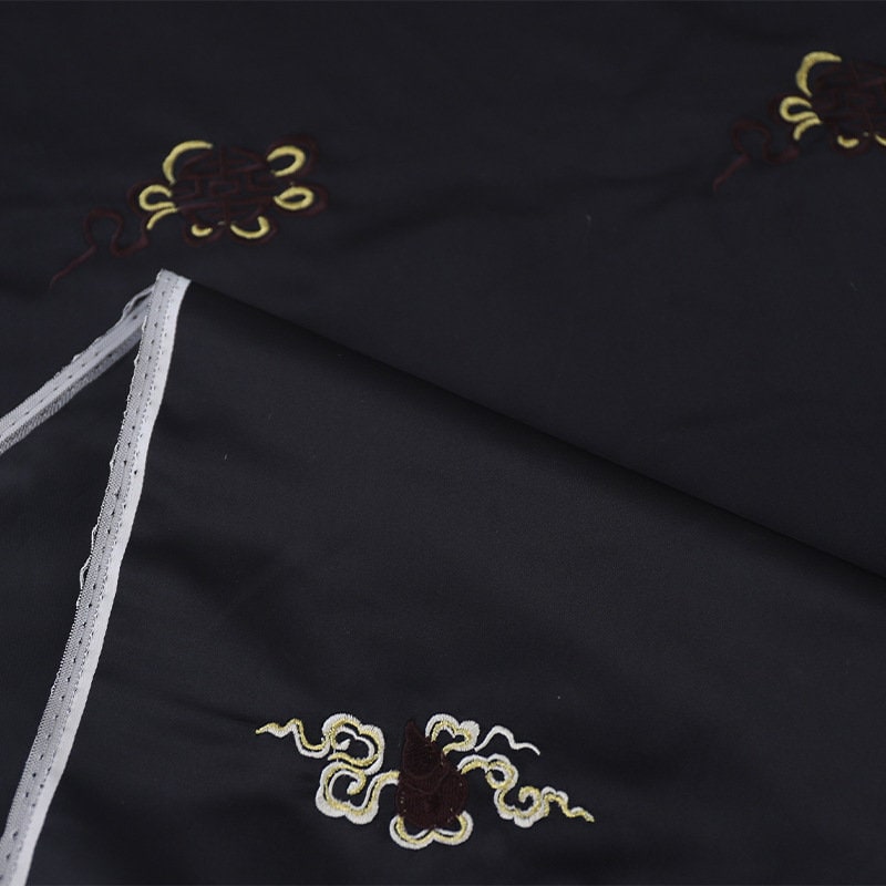 Jacquard Silk Brocade Fabric: Chinese Mongolian Style (29.5" Wide)