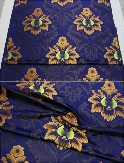 Silk Brocade Fabric: 29.5"W European Palace Pattern, Upholstery & Costume