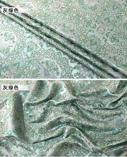 Damask Weaving Fabric: 59"W Rayon Blend, Butterfly Pattern