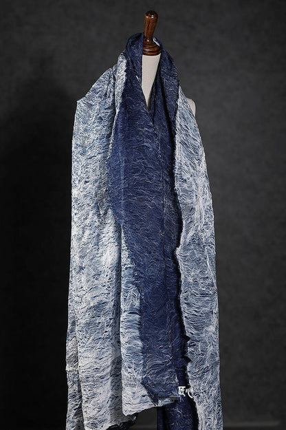 Tissu en maille de nylon plissée à texture 3D, drapé créatif, 140 cm de large