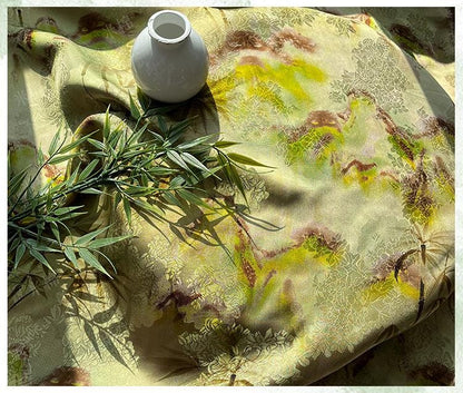 Rayon Silk Jacquard Xiangyun Fabric, Bamboo Spring Mist Handwoven Fabric for Clothing, Dressmaking, and Craf" Wide