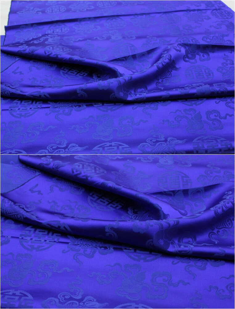 Brocade Fabric: Mongolian Style Jacquard Silk Rayon Blend