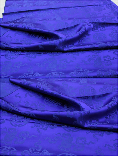 Brocade Fabric: Mongolian Style Jacquard Silk Rayon Blend